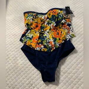 Jantzen One Piece Floral Seimsuit